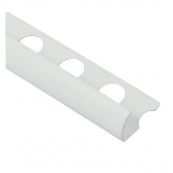 TILE TRIM 10MM WHITE GLOSSY - YIBO