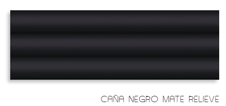 CANA NEGRO MATE RELIEVE (20X60)